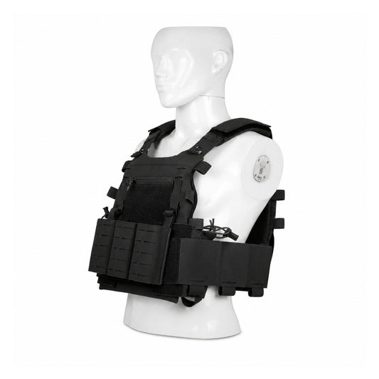 RapidFlex Tactical Vest with Pouches – Quick Release Lightweight Vest with Elastic Sides