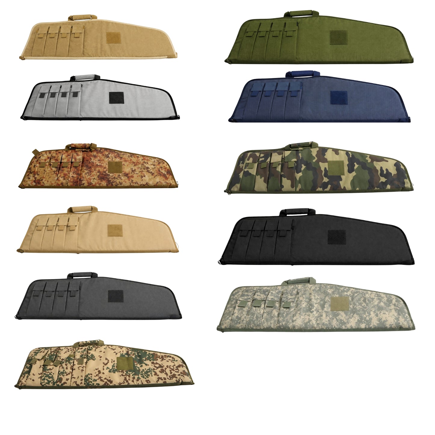 38" Tactical Rifle Case with Magazine Pouches – Padded Rifle Sling Bag for Range & Transport