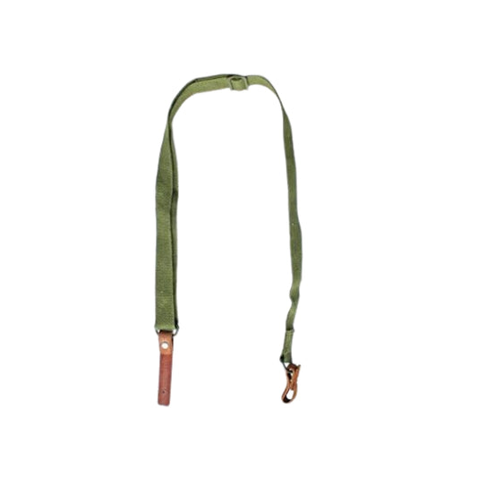 Type 56 Web Sling Shoulder SKS Bandolier Strap | Vintage Military Chest Sling with Leather & Nylon Construction