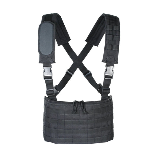 Voodoo Tactical Edison Chest Rig – Adjustable MOLLE Tactical Chest Rig with Storage Compartment